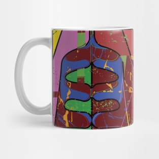 modern geometric abstract eye art Mug